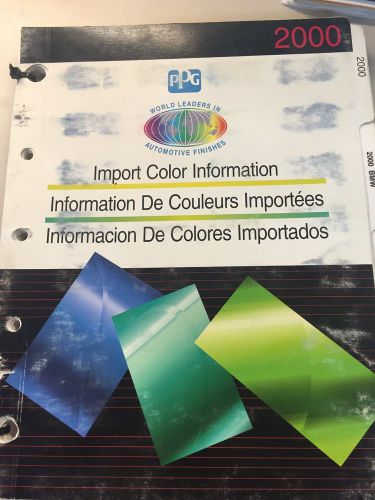 Ppg 2000 import color information - color chip book