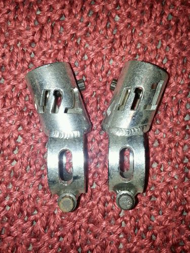 Sprint car chrome moly nose wing post clamp set