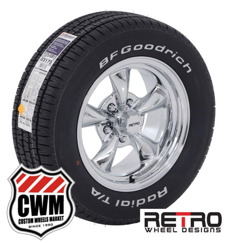 15x7/8" retro polished rims tires 225/60r15-245/60r15 for pontiac grand am 73-80