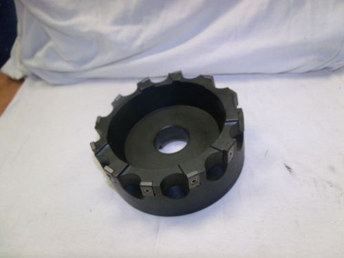 Ingersoll max-i-step 6&#034; inch shell face mill 12 carbide bit 1.5&#034; arbor 6a3b06l01