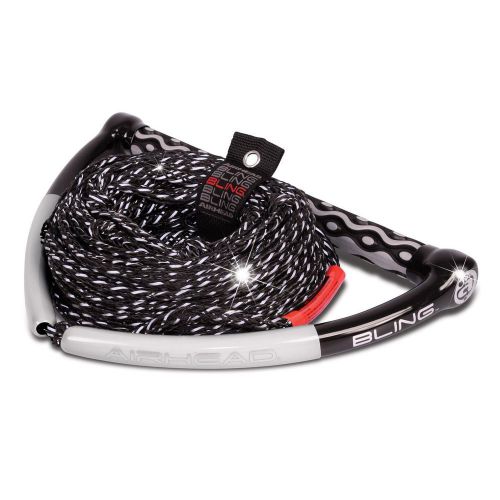 Airhead bling stealth wakeboard rope black/gray (ahwr-11bl)