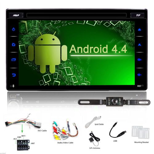 Android 4.4 6.2&#034; hd car stereo radio double 2 din wifi gps dvd player navigation
