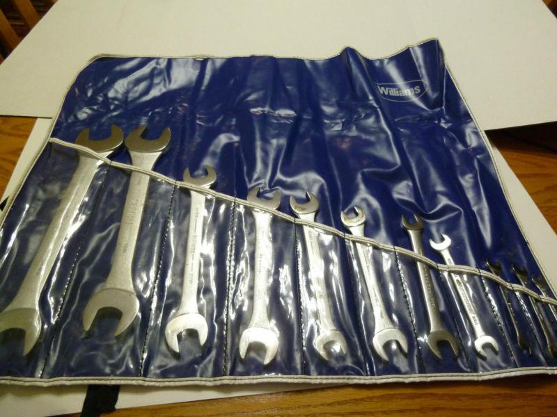 Williams 11 piece open end wrench set 6mm-32mm