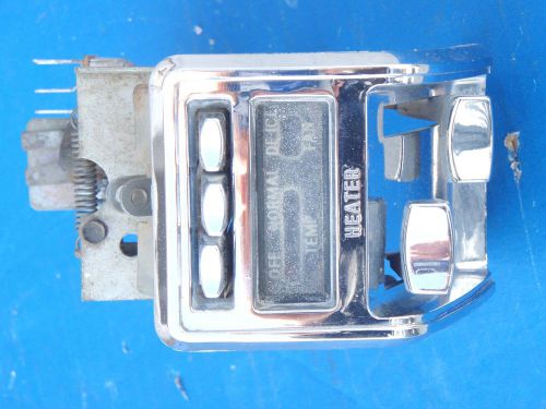Pontiac 61 62 push button heater control dash mount vacuum chrome