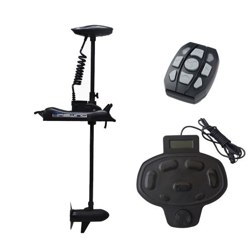 12v 55 lbs  bow mount motor electric trolling motor black with foot control