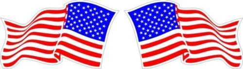 America&#039;s flag aircraft sticker/decal 8&#034; wide!