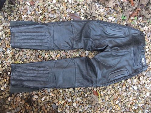 Motorcycle leather trousers bikers paradise size 12 ladies black