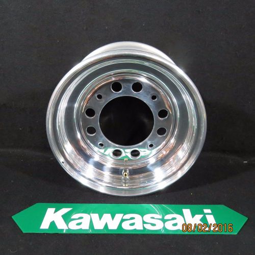 Kawasaki kfx700 v force polished chrome wheel rim 41025-0065 10x5.5 2004-2009