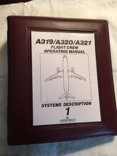 (jeppesen) box of 5 airway charts binders from airbus a320 leather