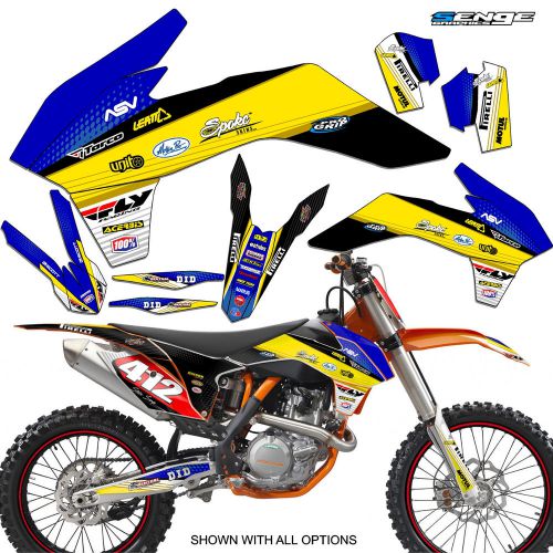 2002 ktm sx 125 250 380 400 520 graphics kit deco decals stickers motocross