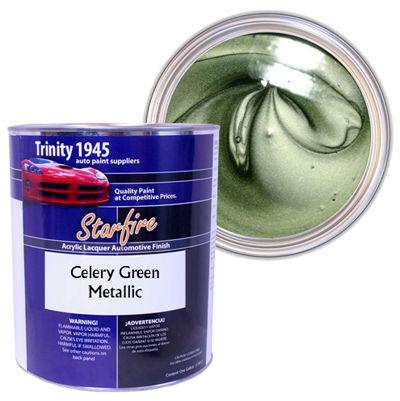 Starfire acrylic lacquer auto paint - celery green metallic - 1 gallon