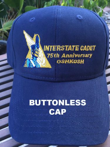 Interstate cadet 75th anniversary oshkosh - buttonless navy low profile cap