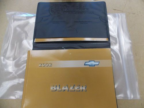 2002 chevy blazer owners manual &amp; book  used  (8151-b-1-f)