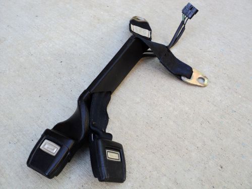 73-76 mopar a-body rear seat belt receiver black 3796282 dart sport duster demon
