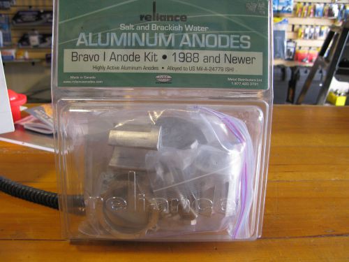New! reliance #b1a. bravo 1 aluminum anode kit. 1988 and newer.