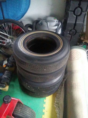 4 sears dyna glass whitewall c78-13 tires