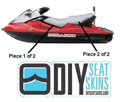 Gts gti sea doo silver seat skin cover 02 03 04 05 06/7 ~free manual available!~