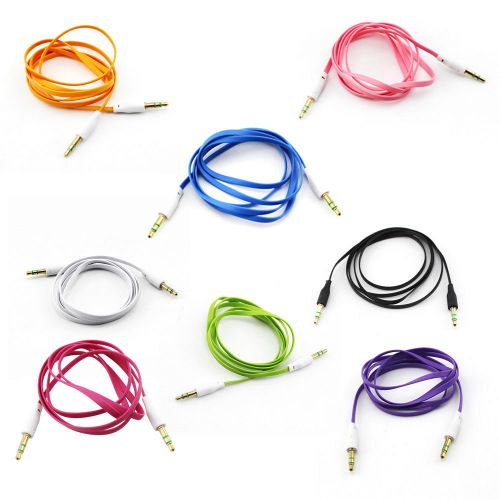 1pcs suv car aux cable 3.5mm auxiliary cord male stereo audio cable pad ipod mp3