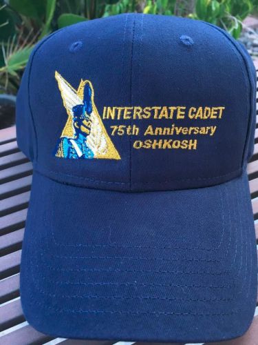 Interstate cadet 75th anniversary oshkosh embroidered navy low profile cap