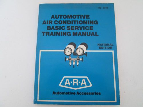 1985 ara mitchell basic air conditioning service training manual w/chart