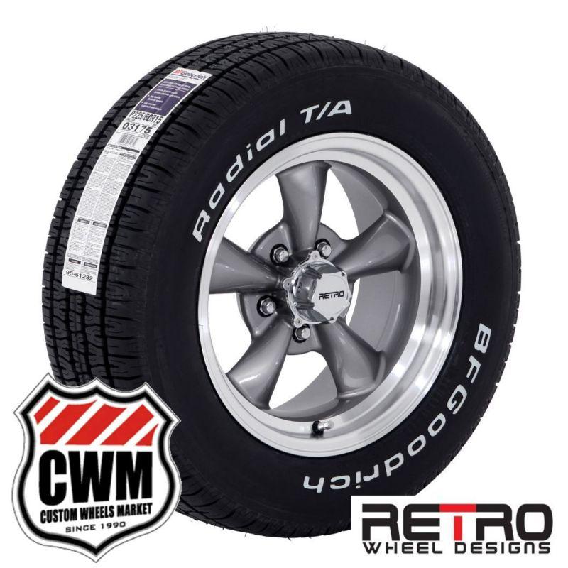 15x7"/8" rwd gray wheels tires 225/60r15-255/60r15 for chevy cars 82-92