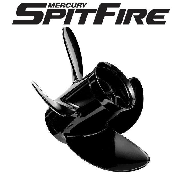 Mercury spitfire 4-blade aluminum pontoon propeller 13.8 x 10p 488m8026555