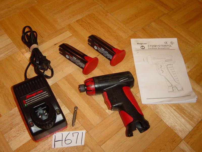 Snap on tools red cordless screwdriver with 6 position clutch cts561cl