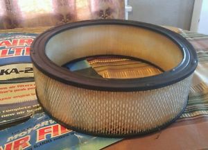 New motorvator ka-28 air filter vintage rare round 6000 mile 4&#034; tall 1.25&#034; thick