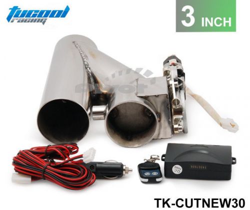 Universal 3&#034; electric exhaust y-pipe cutout valve w/ remote v2