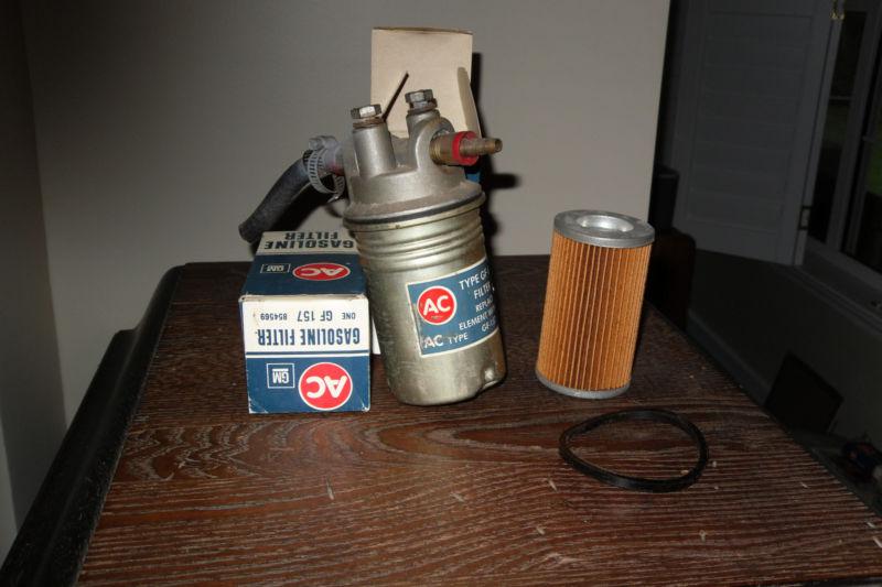 Vintage~~ ac fuel filter (gf-157) with ~~  (3) replacement filters~~nos