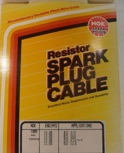 Ngk tx89   resistor spark plug cable / toyota