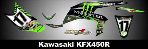 Kawasaki kfx 450r semi custom graphics kit liner