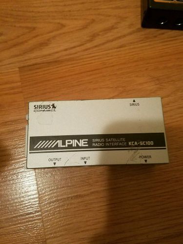 Sirius alpine kca-sc100 satellite radio interface without any cables. box only