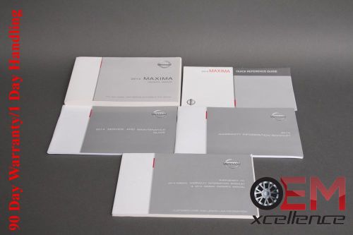 2014 nissan maxima owners manual oem 1 day handling free shipping