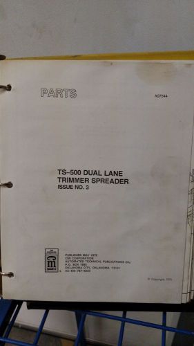 Cmi ts-500 dual lane trimmer spreader manual