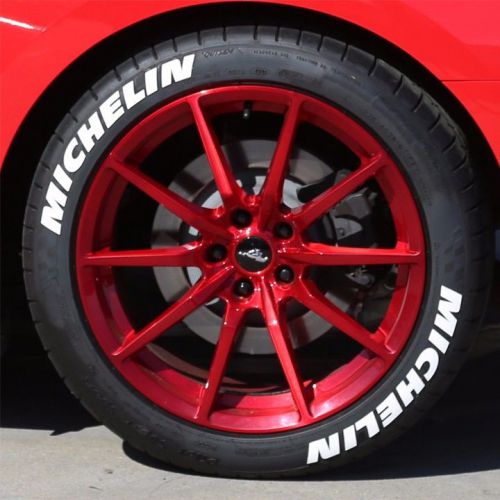 Tire letters - &#034;michelin&#034; 1&#034; for 16&#034;-17&#034; wheels (4 decals) - low profile