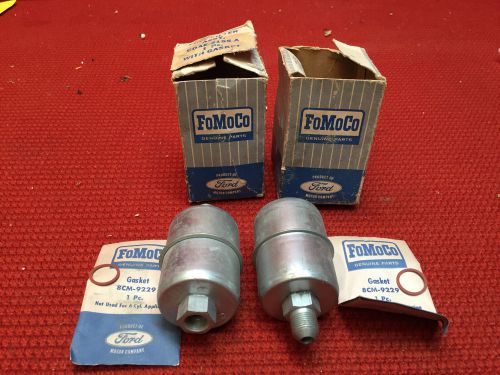 2 nos ford fuel filters with gaskets  #c0ae-9155-a