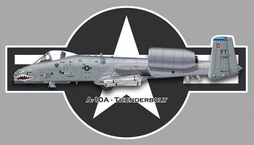 A10 thunderbolt navy usaf roundel autocollant sticker 4&#039;x2&#039; (10cmx6cm) av044