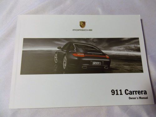2009 porsche carrera 911 997 owners manual - book wkd99702109 wkd-997-021-09