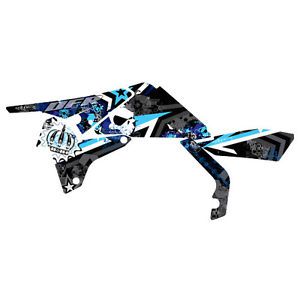 Dfr subculture graphic kit black/blue sides only suzuki ltr450 ltr 450