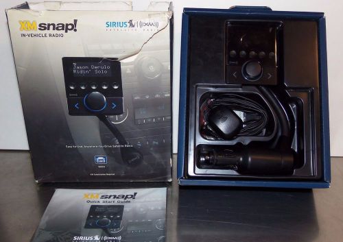 Sirius xm snap in-vehicle radio xsn1v1 including mount, antenna &amp; user guides