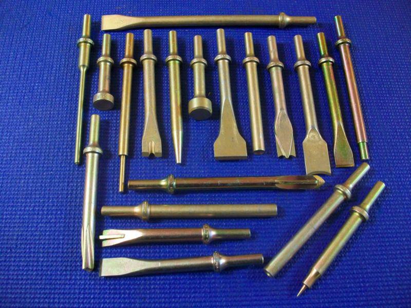 New! snapon air chisel bits set of 20pc. plus+1 extra free bit long hammer phg68
