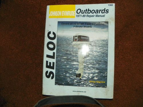 Seloc johnson evinrude 1971-89 one and two cylinder repair manual #1302 n/r