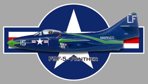 F9f panther navy usaf roundel autocollant sticker 4&#039;x2&#039; (10cmx6cm) av040