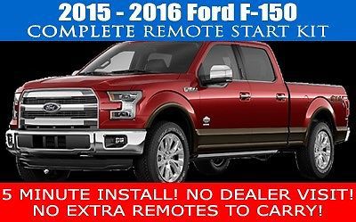2015 - 2016 ford f150 f-150 plug and play remote car starter - fast install!