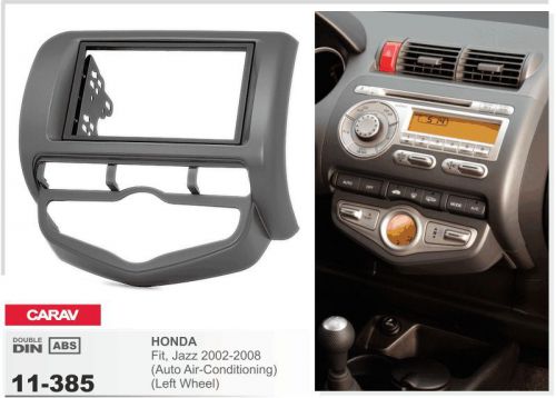 Carav 11-385 car radio fascia facia panel frame for honda fit jazz auto a/c lhd
