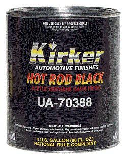 Kirker hot rod black acrylic urethane paint kit