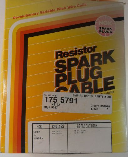 Ngk ne92 (9287) resistor spark plug cable