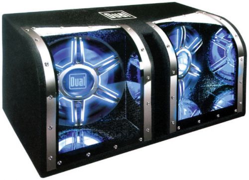 Subwoofer box 12&#034;  chamber;rgb illumination dual bp1204 woofer boxes/tube