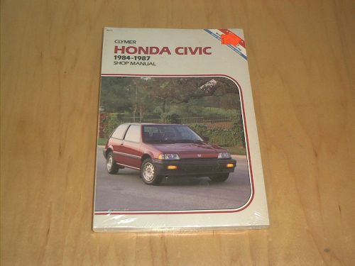 Honda civic, 1984-1987: shop manual (paperback)~new~sealed